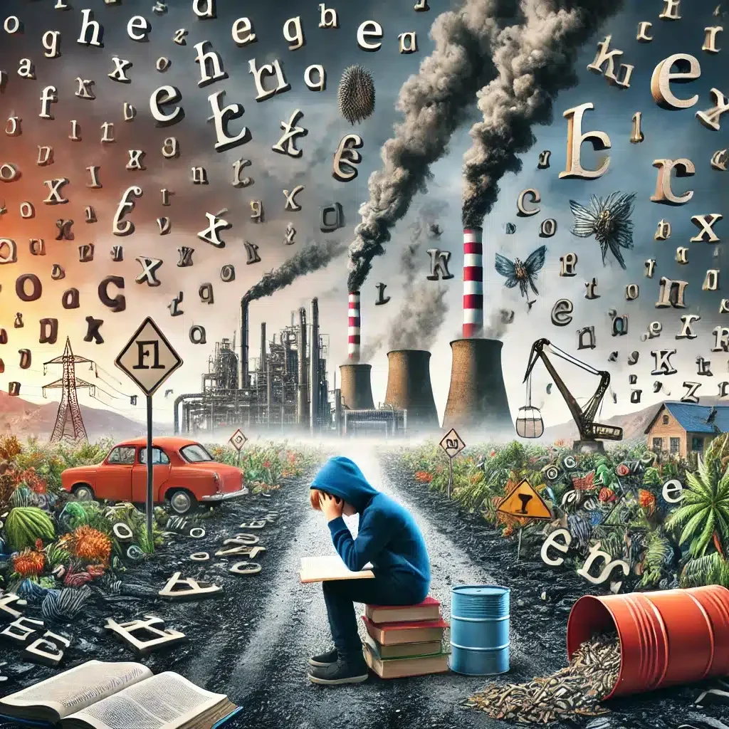 Dyslexia Risk Increases via Environmental Chemicals, Pollutants, & Genetic Interactions (2024 Study)
