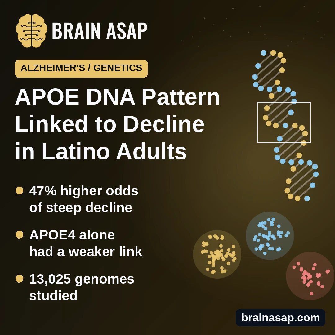 DNA Pattern Near APOE Linked to Faster Thinking Decline in Hispanic and Latino Adults