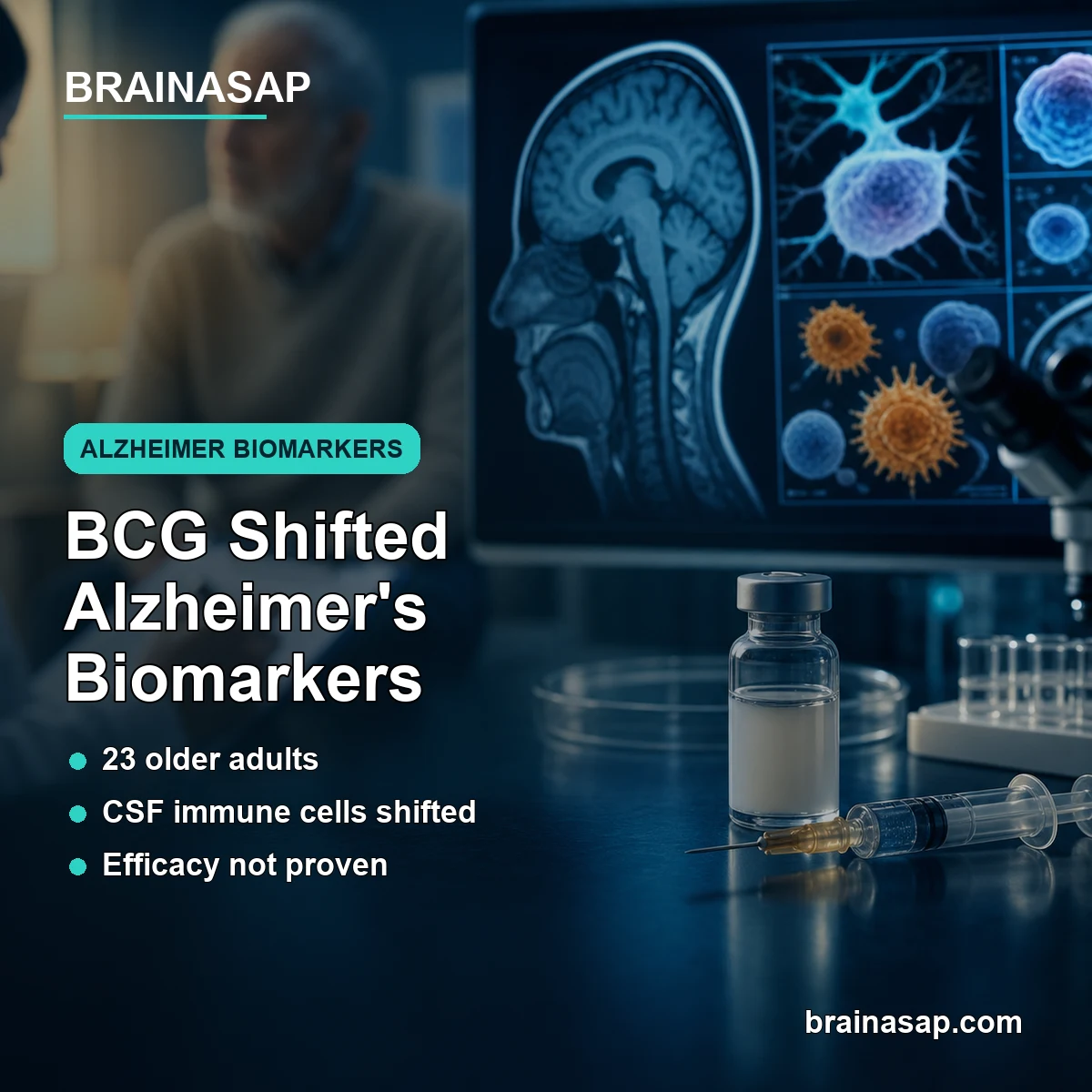 BCG Immunotherapy Altered CNS Immunity and Alzheimer’s Biomarkers