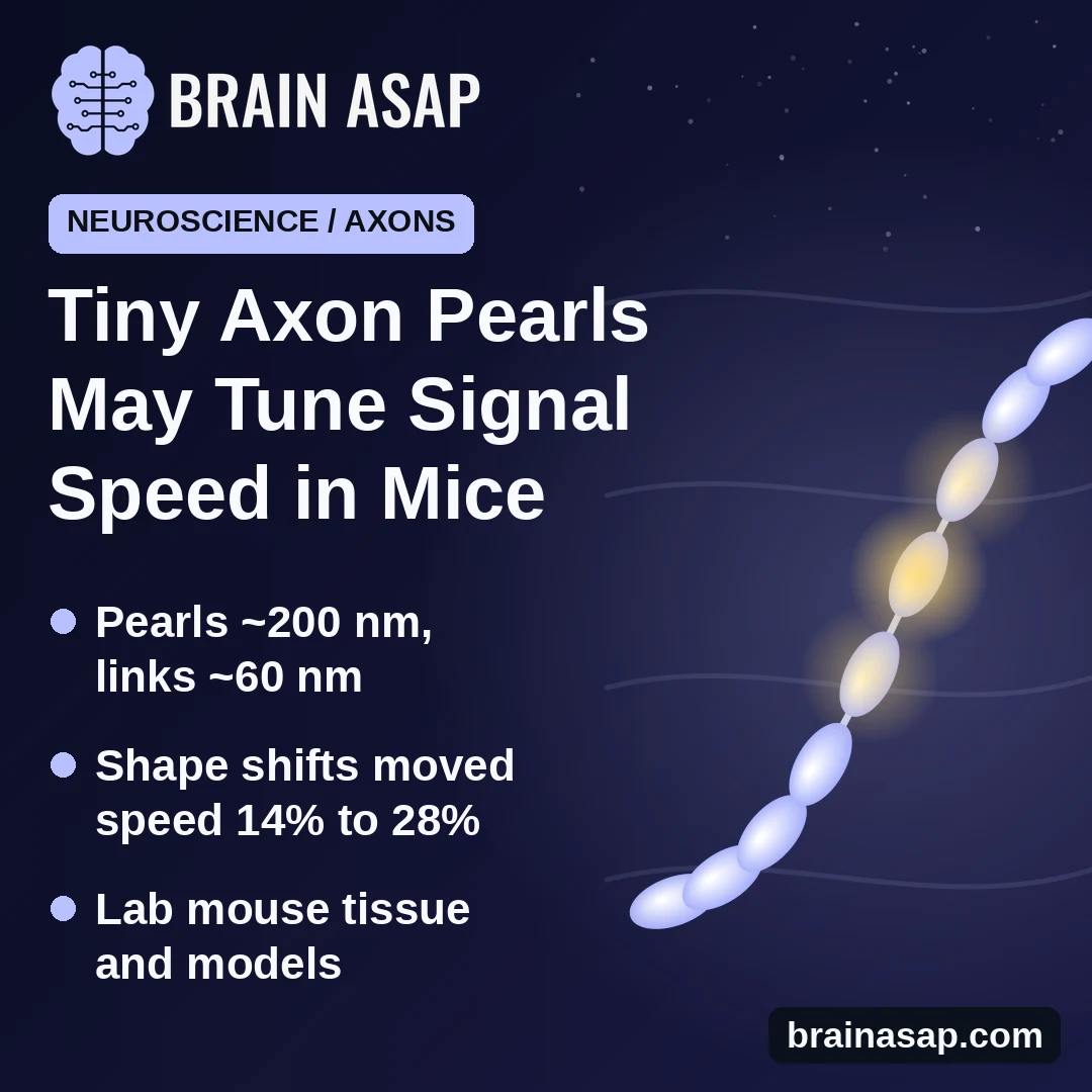 Thin Nerve Fibers Look Like Pearls on a String, and the Shape May Tune Signal Speed