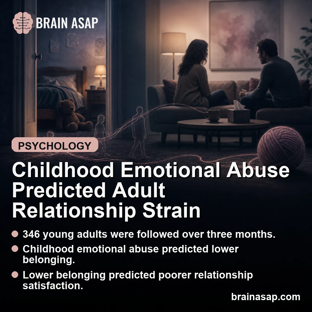 Childhood Psychological Abuse Predicted Lower Adult Relationship Satisfaction Through Reduced Belongingness