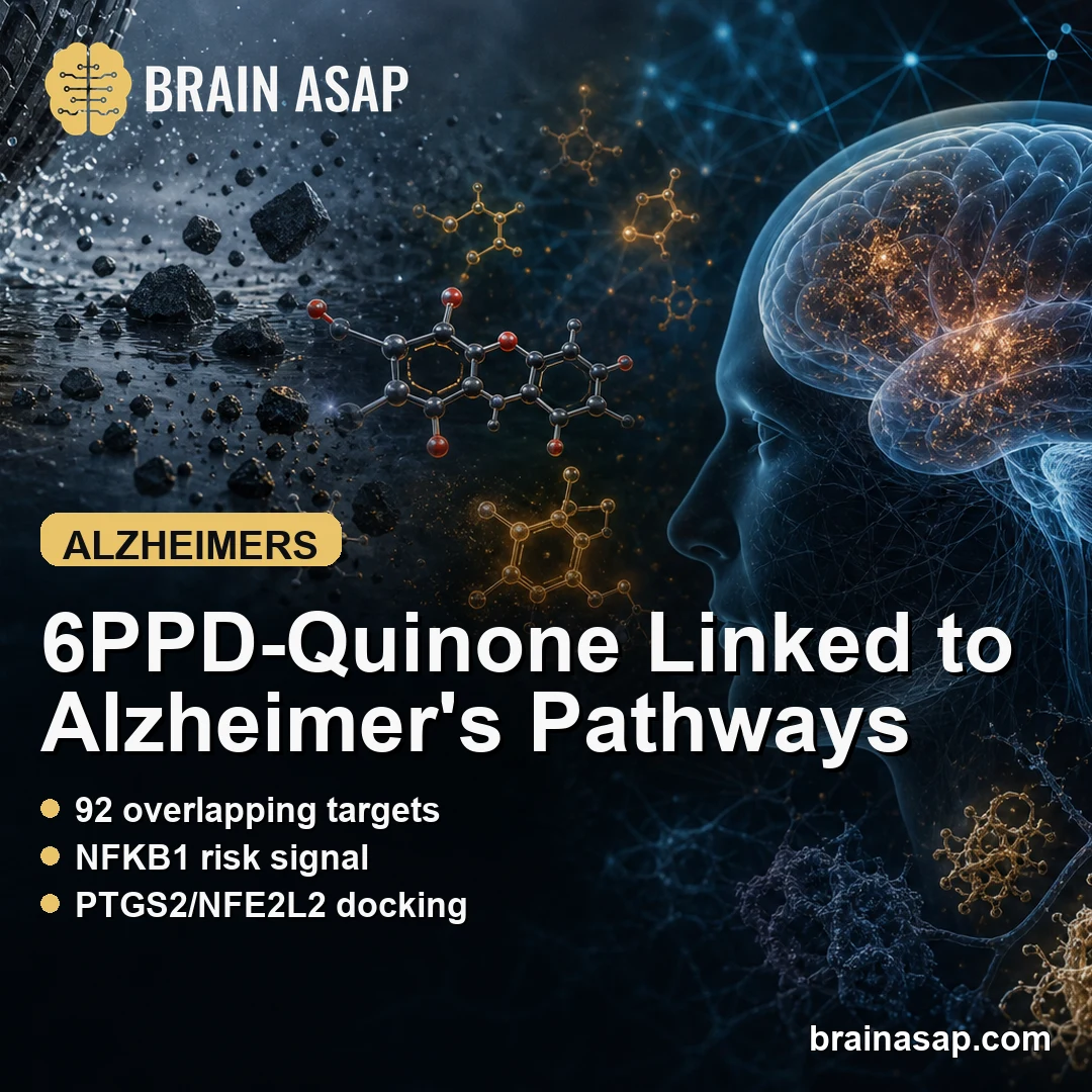 6PPD-Quinone Linked to Alzheimer’s Disease Pathways in Network Analysis