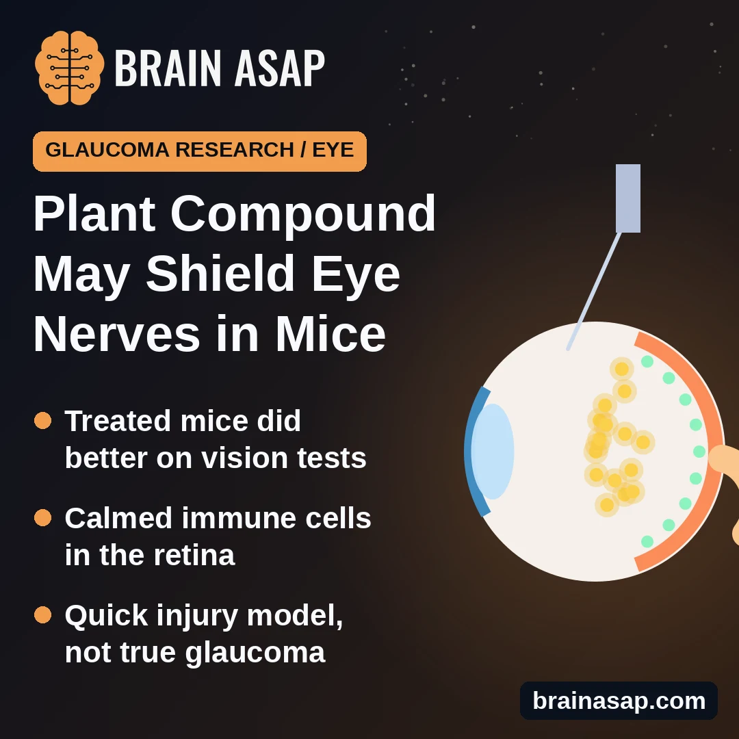 Plant Compound in Nanoparticles Protected Eye Nerve Cells in Mice, an Early Lead for Glaucoma