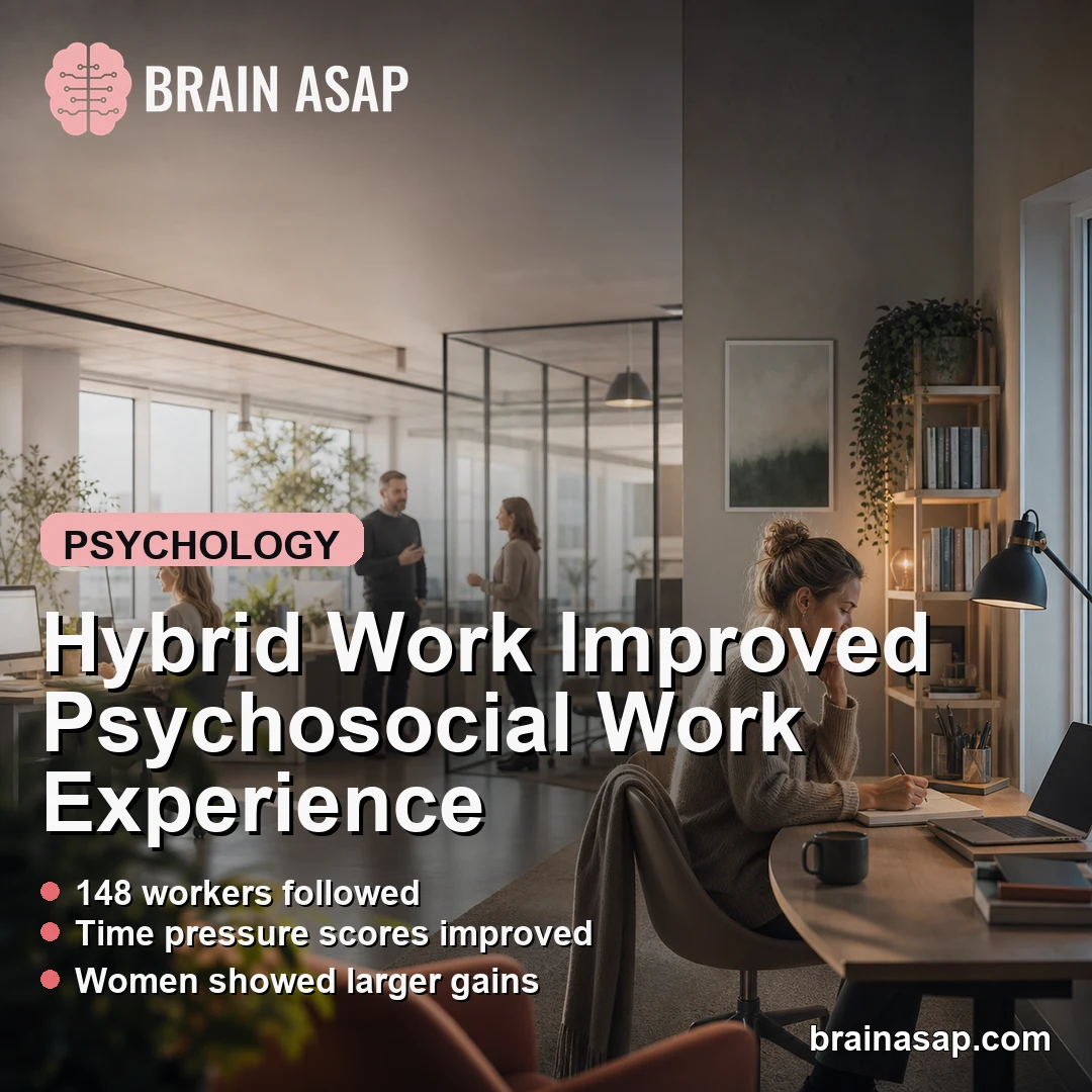 Hybrid Work Improved Psychosocial Work Experience in Longitudinal Study