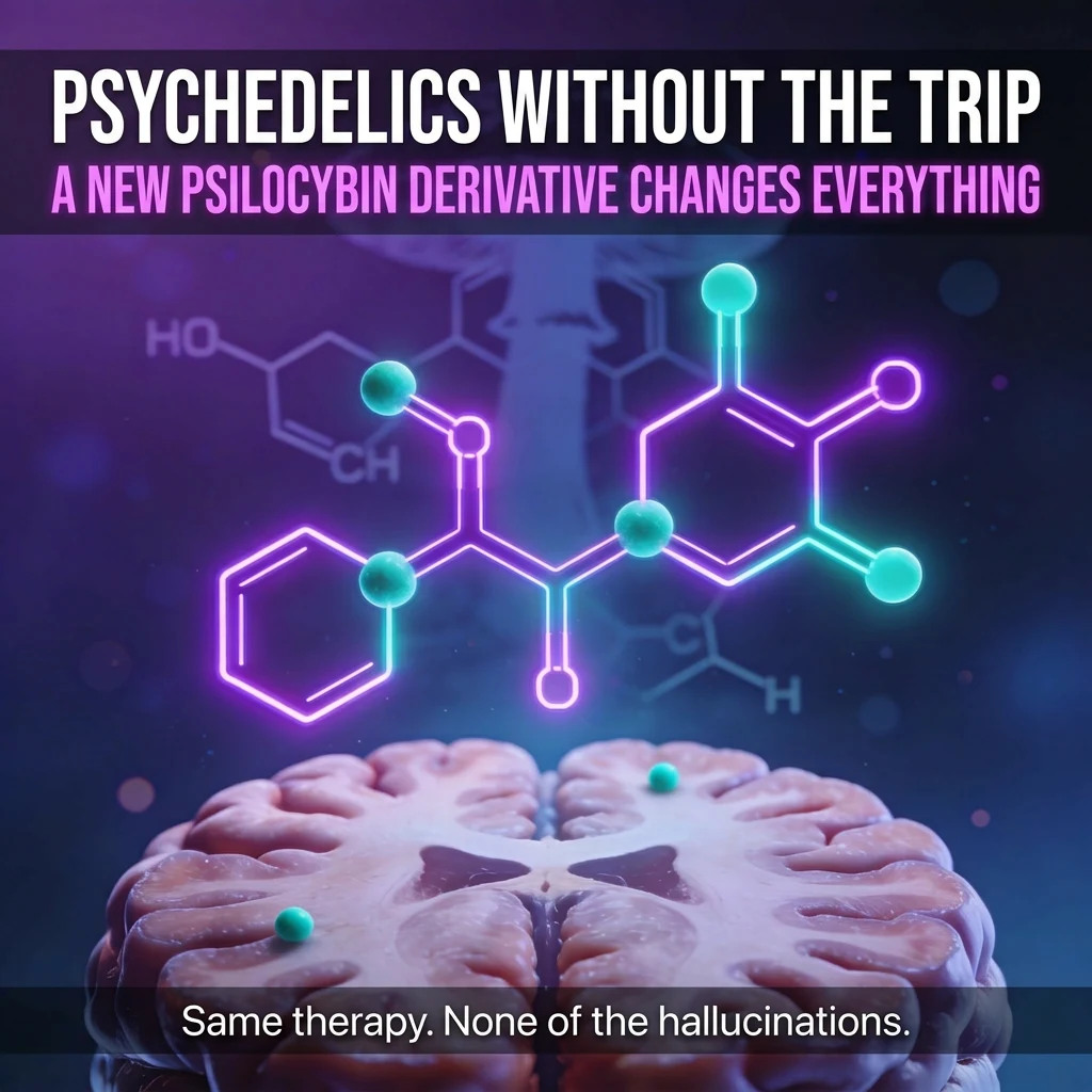 Fluorinated Psilocin Derivative Cuts Psychedelic Effects 75% While Preserving Antidepressant Activity