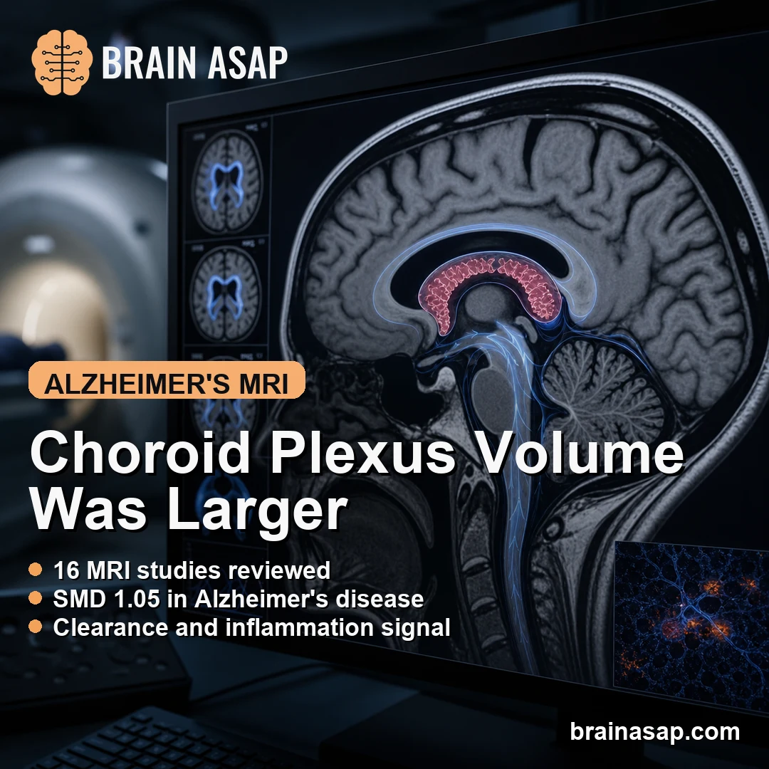 Choroid Plexus Volume Increased in Alzheimer’s MRI Meta-Analysis