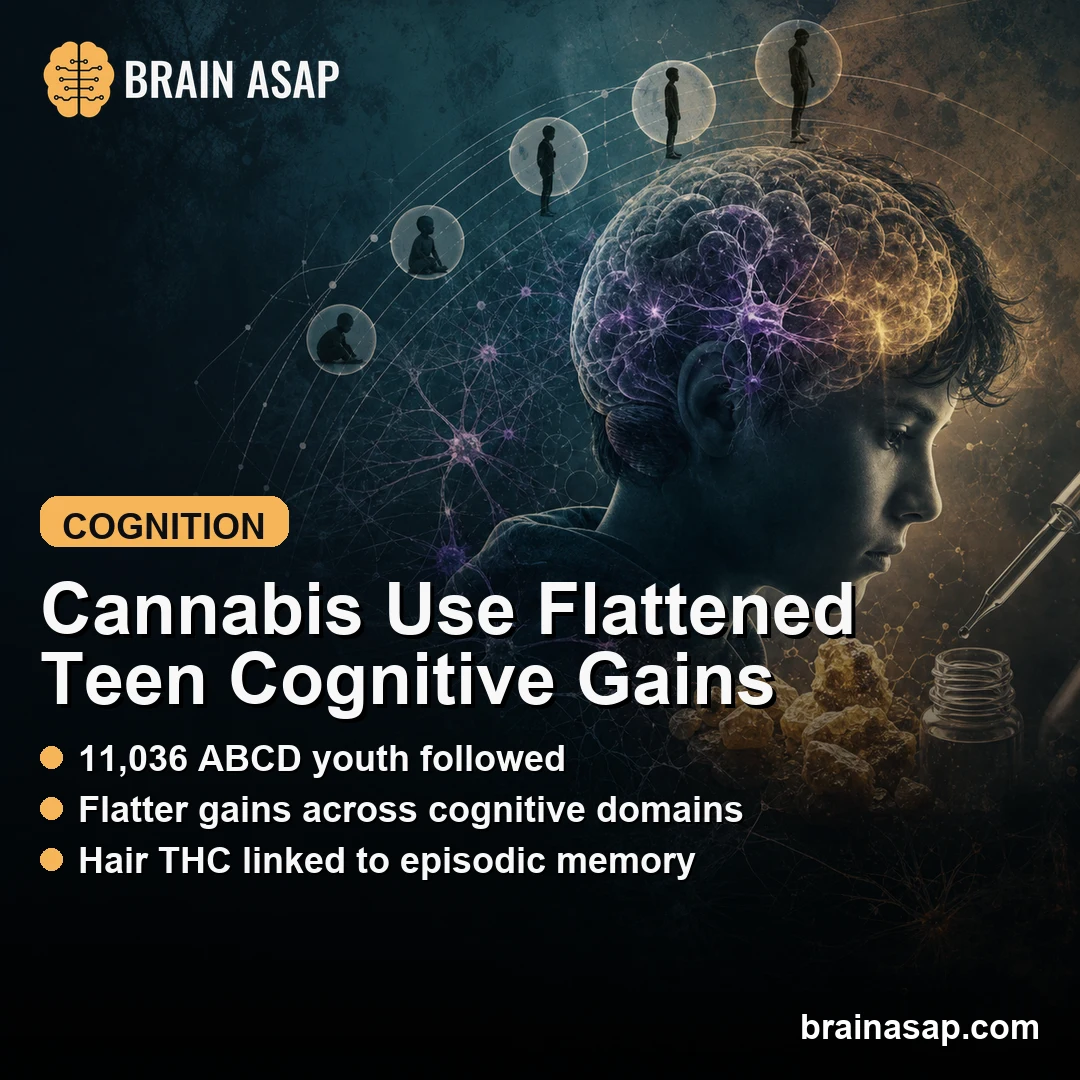 Youth Cannabis Use Linked to Flatter Cognitive Development