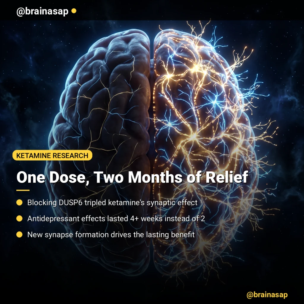 How Blocking DUSP6 Extends Ketamine’s Antidepressant Effect to Months
