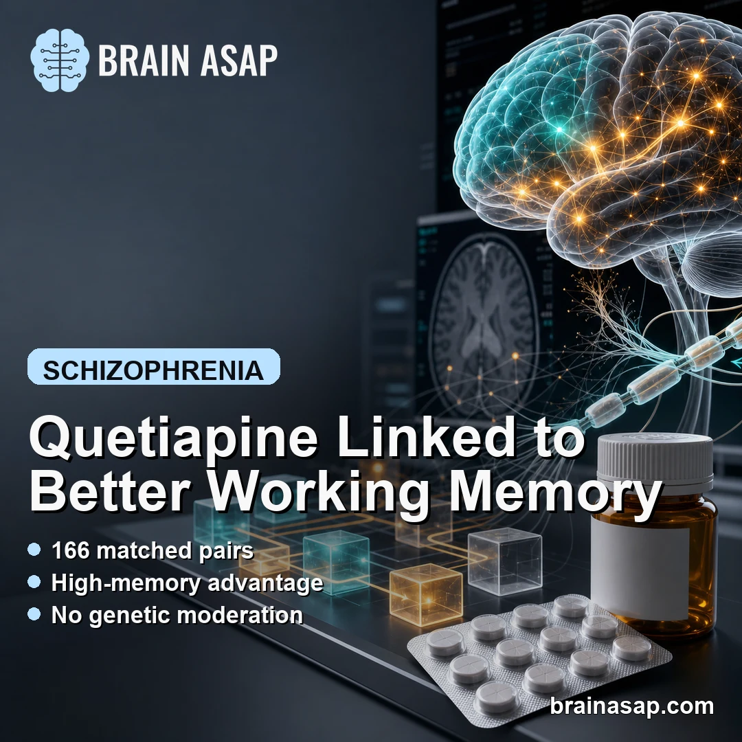 Quetiapine Linked to Better Working Memory in Schizophrenia
