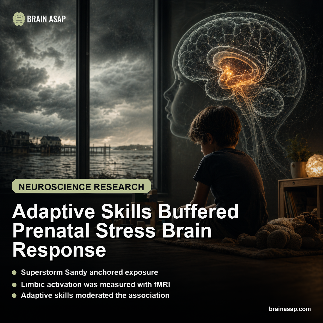 Adaptive Skills Buffered Prenatal Stress Brain Response