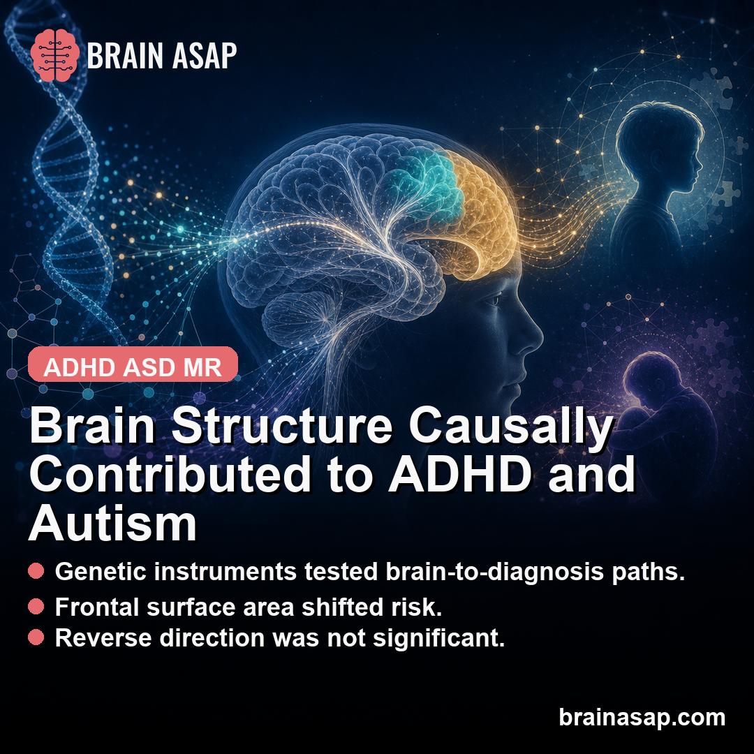 Mendelian Randomization Found Brain Structure Causally Contributed to ADHD and Autism