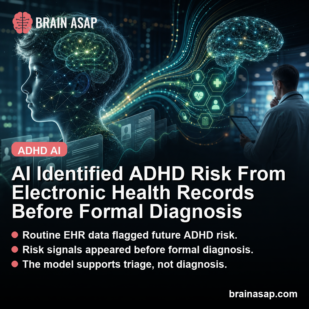 AI Identified ADHD Risk From Electronic Health Records Before Formal Diagnosis