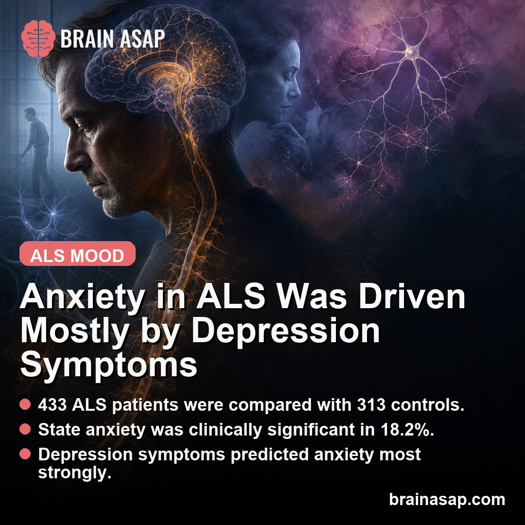 Anxiety in ALS Was Driven Mostly by Depression Symptoms