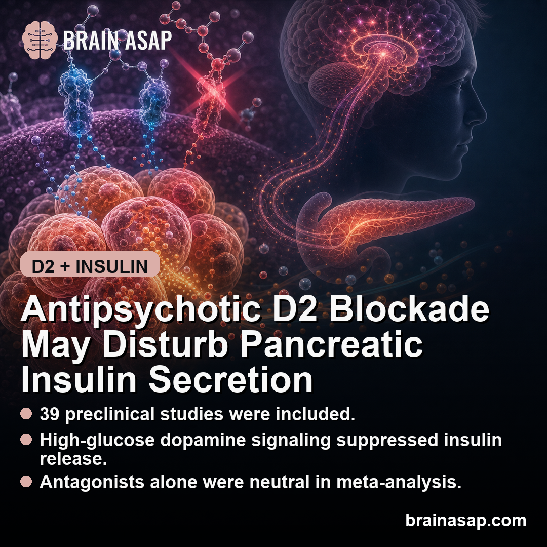 Antipsychotic D2 Blockade May Disturb Pancreatic Insulin Secretion