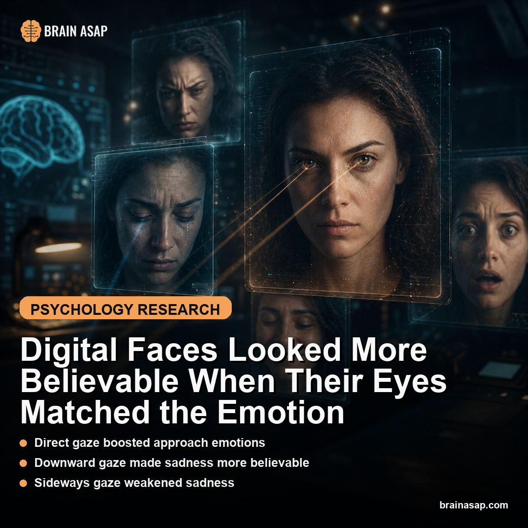 Digital Faces Looked More Believable When Their Eyes Matched the Emotion