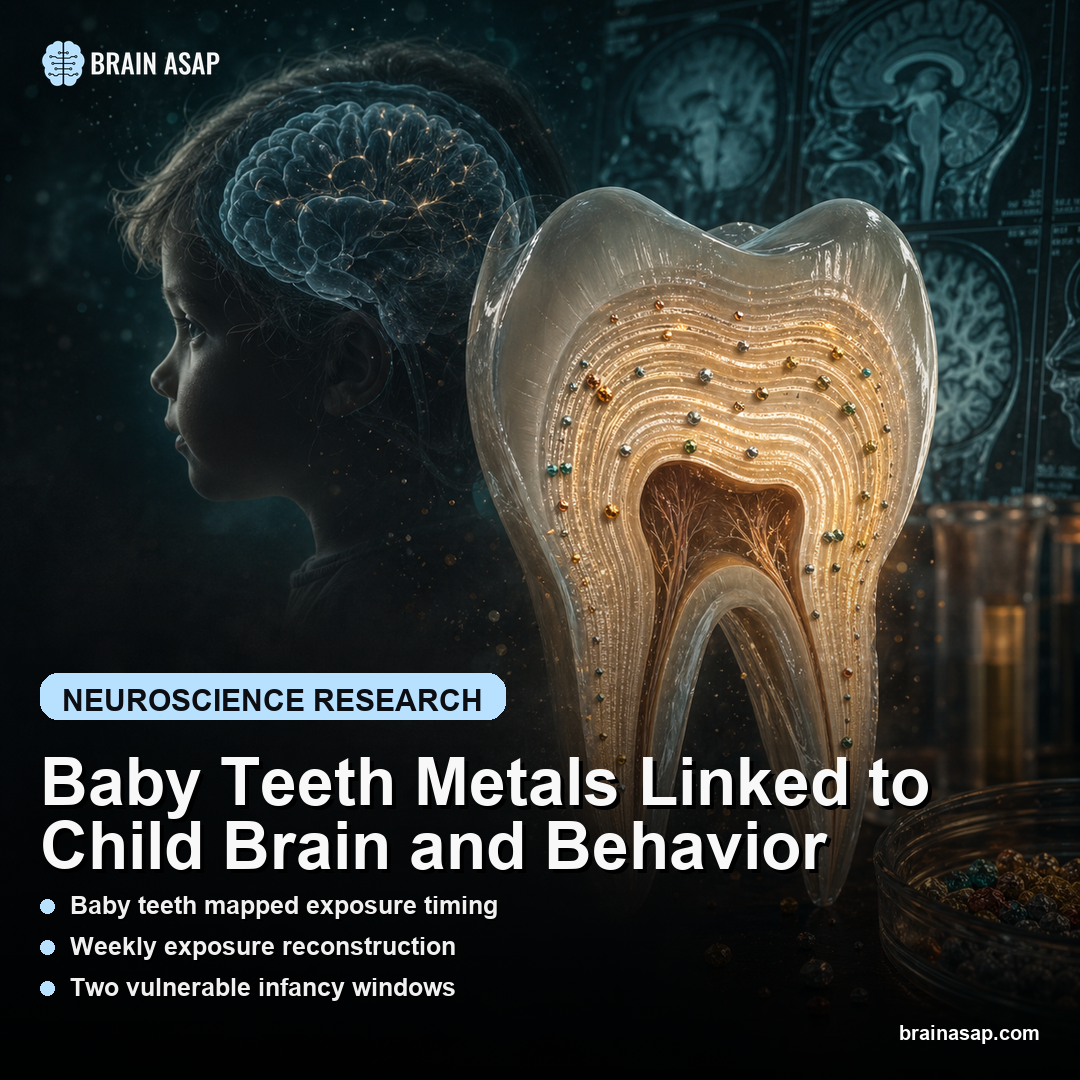 Baby Teeth Metals Linked to Child Brain and Behavior