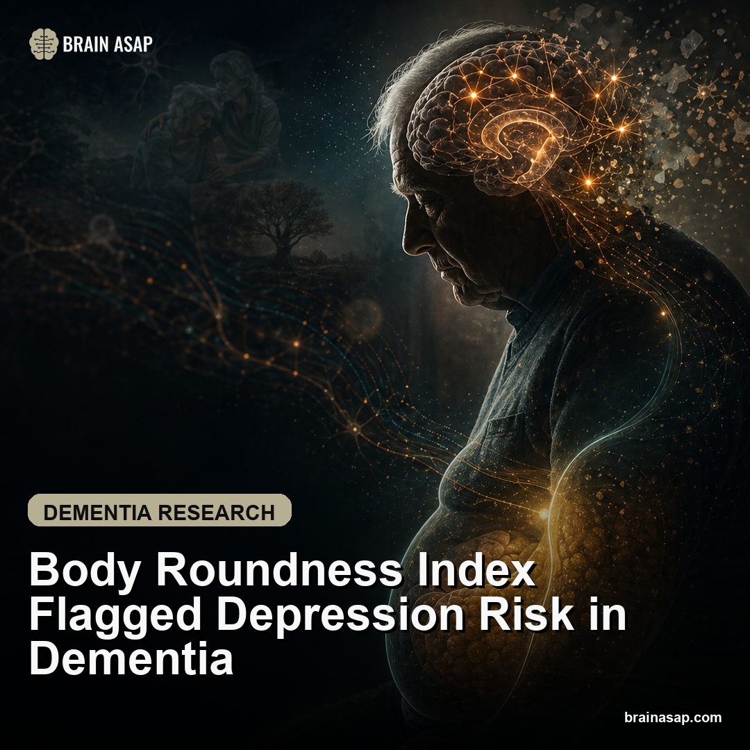Body Roundness Index Flagged Depression Risk in Dementia