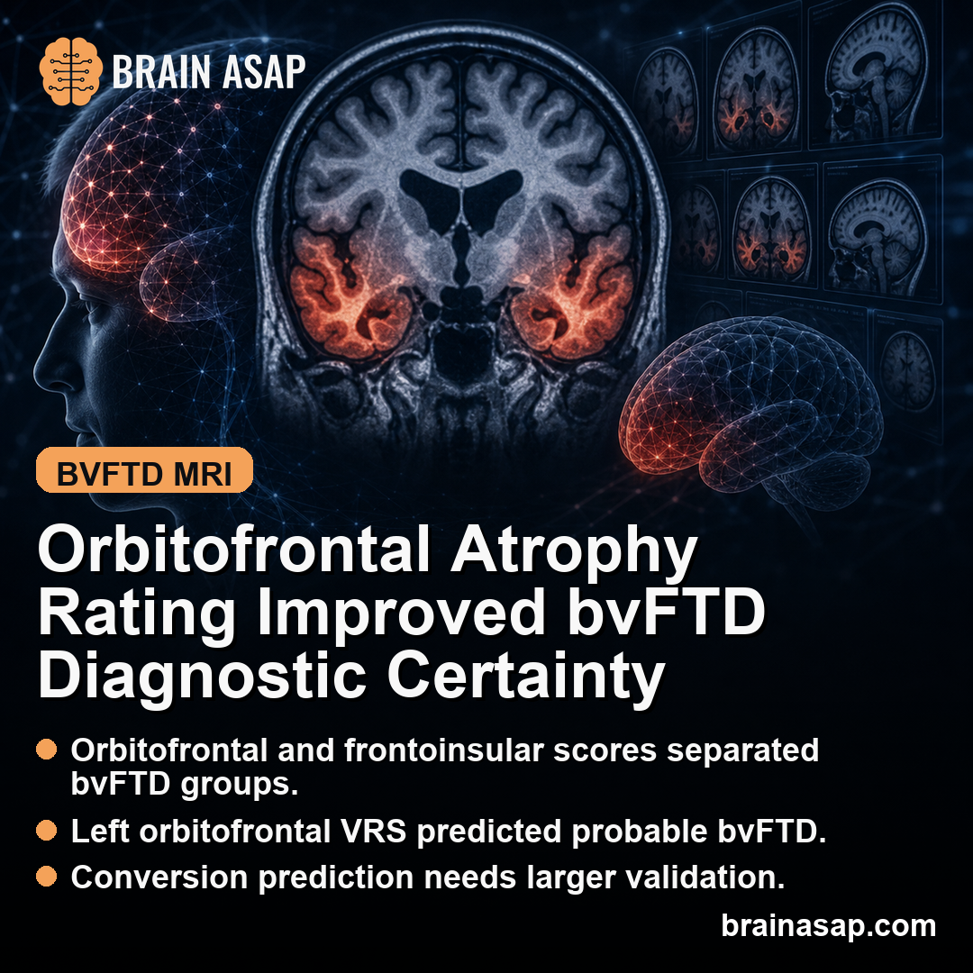Orbitofrontal Atrophy Rating Improved bvFTD Diagnostic Certainty