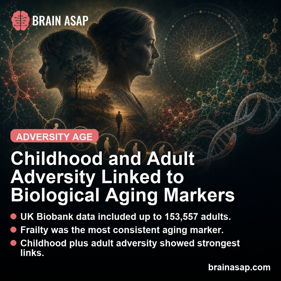 Childhood and Adult Adversity Linked to Biological Aging Markers
