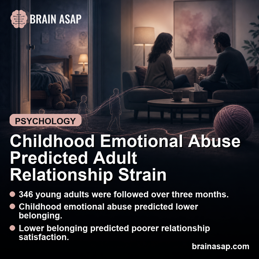 Childhood Psychological Abuse Predicted Lower Adult Relationship Satisfaction Through Reduced Belongingness