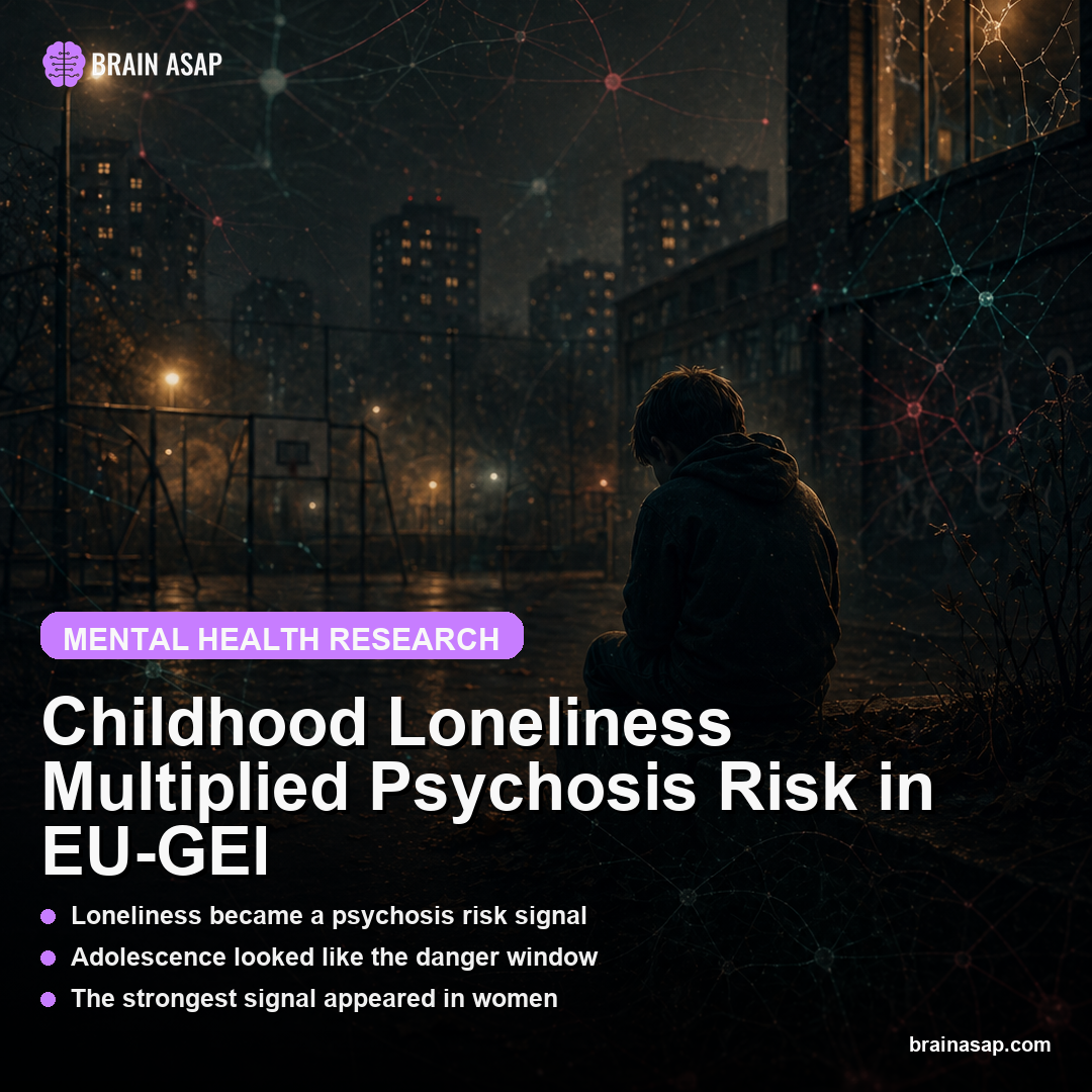 Childhood Loneliness Multiplied Psychosis Risk in EU-GEI