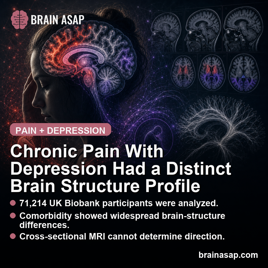 Chronic Pain With Depression Had a Distinct Brain Structure Profile