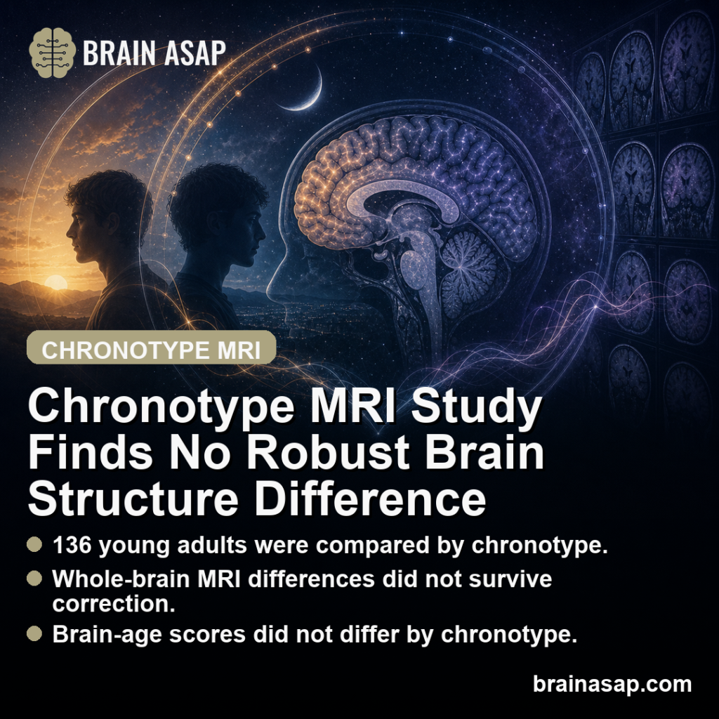 Chronotype MRI Found No Robust Brain Structure Differences in Young ...