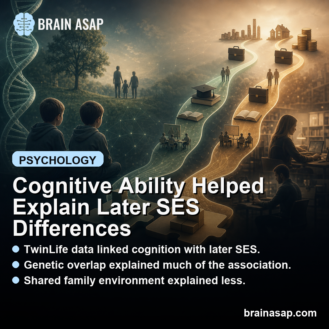 IQ at Age 23 Predicted Socioeconomic Status at Age 27, With Genes Explaining 69-98% of the Link in TwinLife Germany