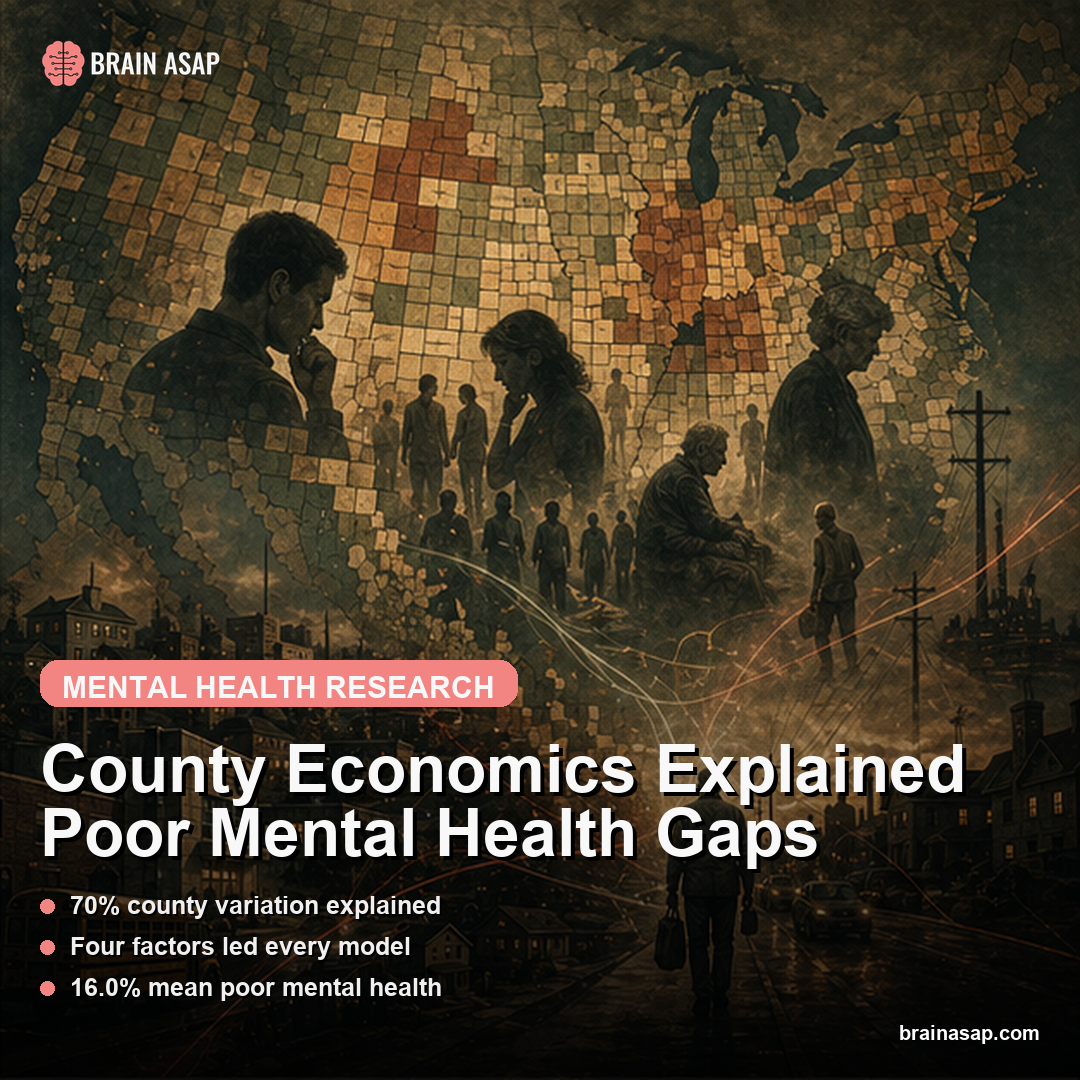 County Economics Explained Poor Mental Health Gaps