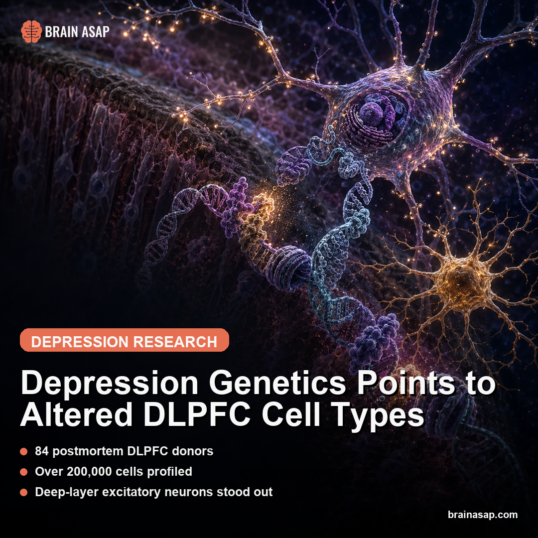 Depression Genetics Points to Altered DLPFC Cell Types