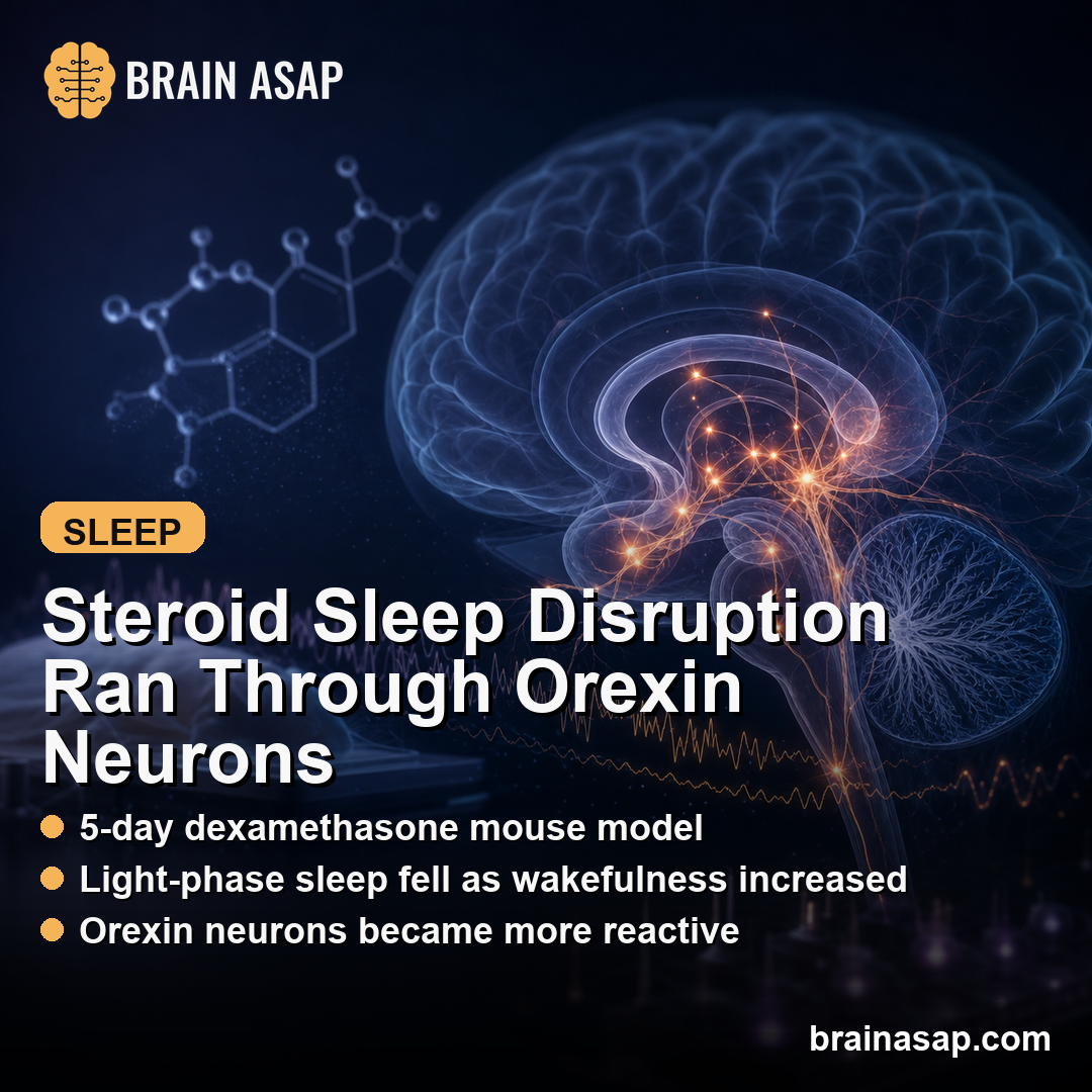 Dexamethasone Disrupted Mouse Sleep Through Orexin Activation