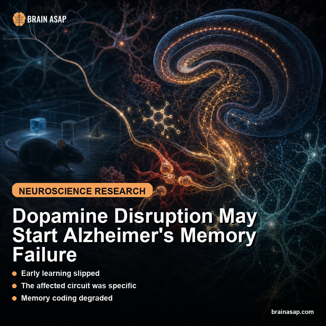 Dopamine Disruption May Start Alzheimer's Memory Failure