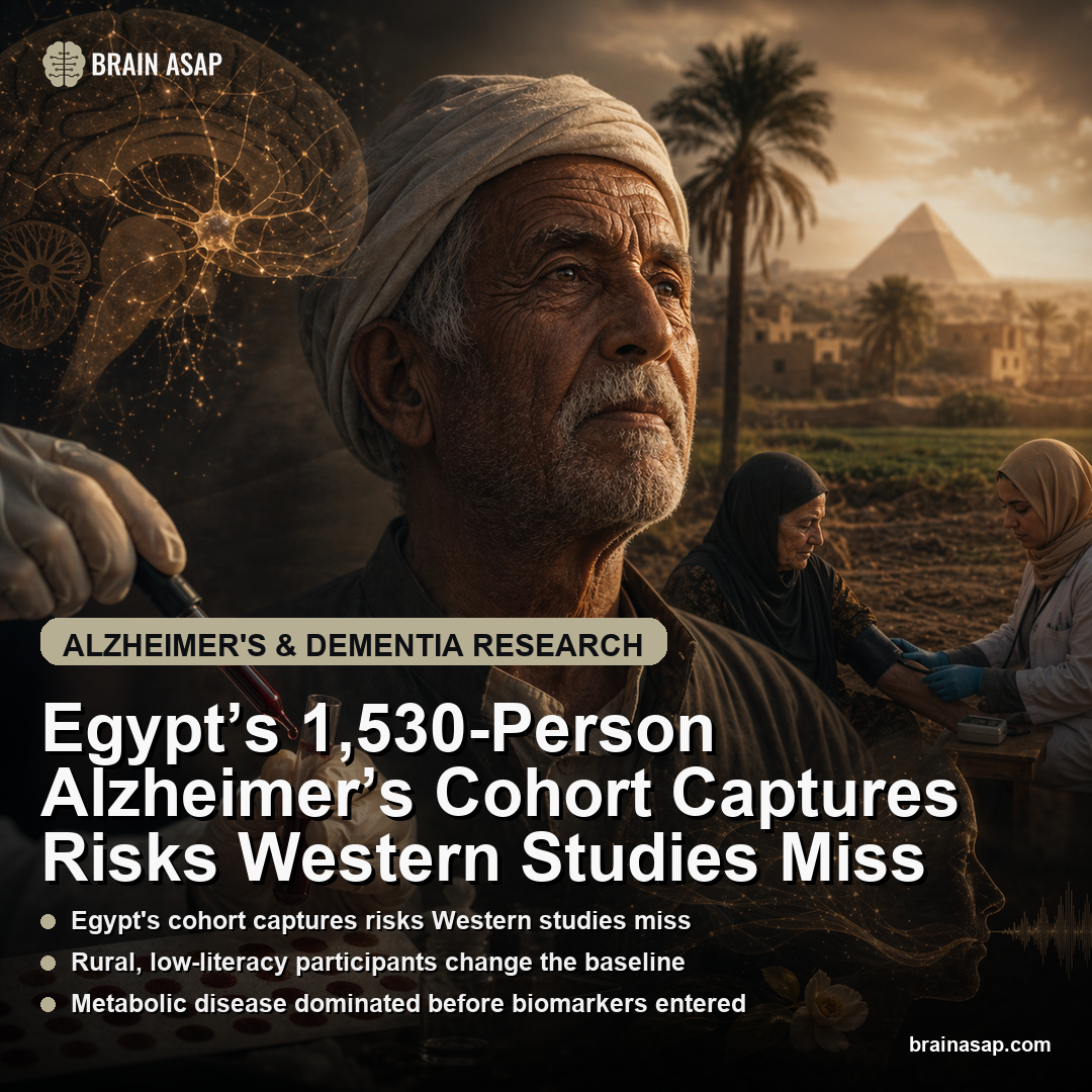 Egypt’s 1,530-Person Alzheimer’s Cohort Captures Risks Western Studies Miss