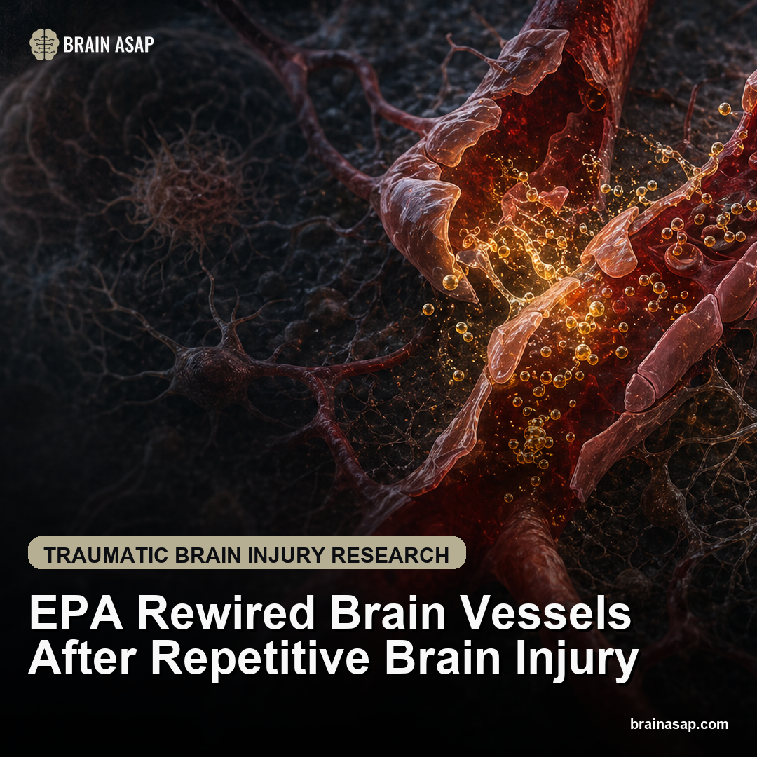 EPA Rewired Brain Vessels After Repetitive Brain Injury