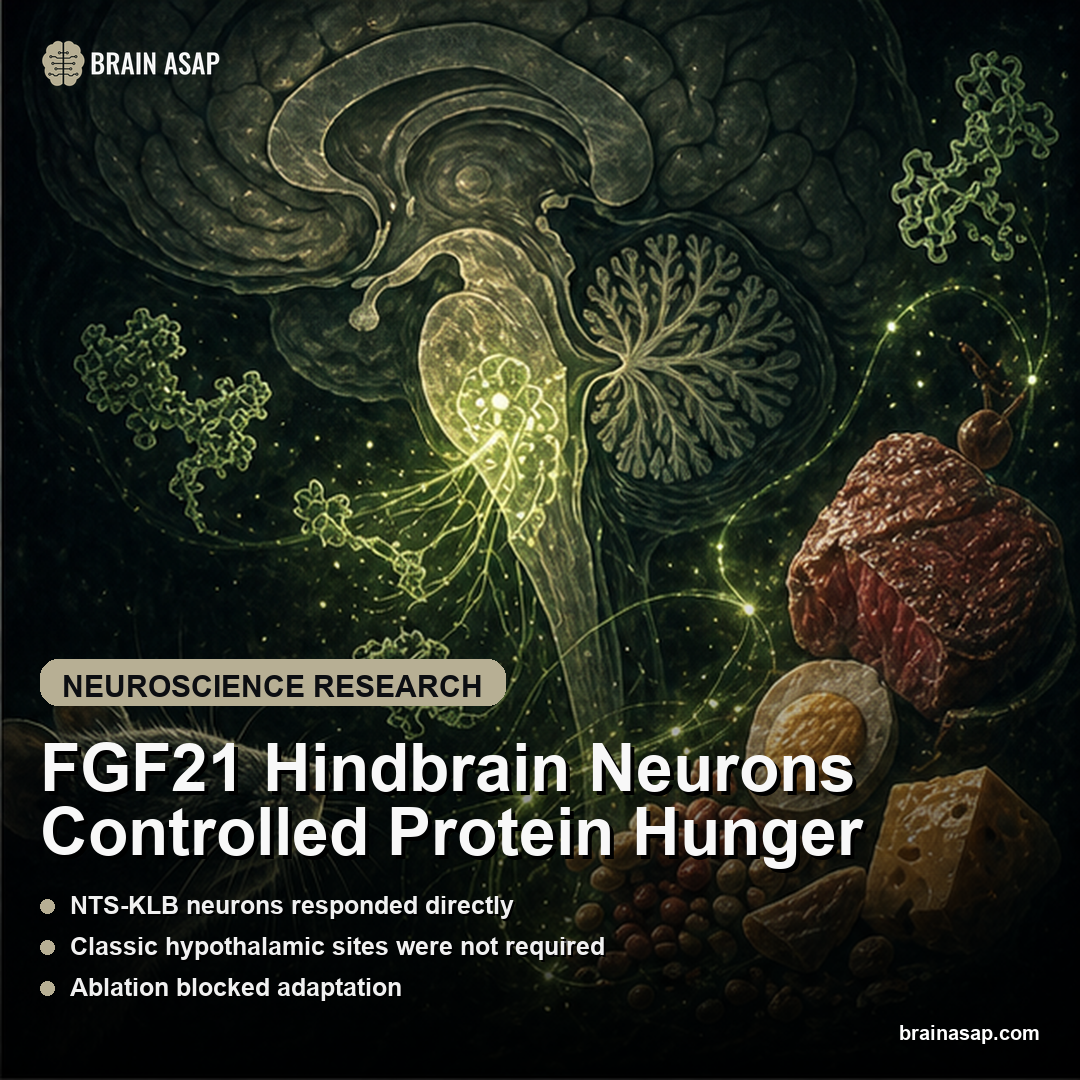 FGF21 Hindbrain Neurons Controlled Protein Hunger