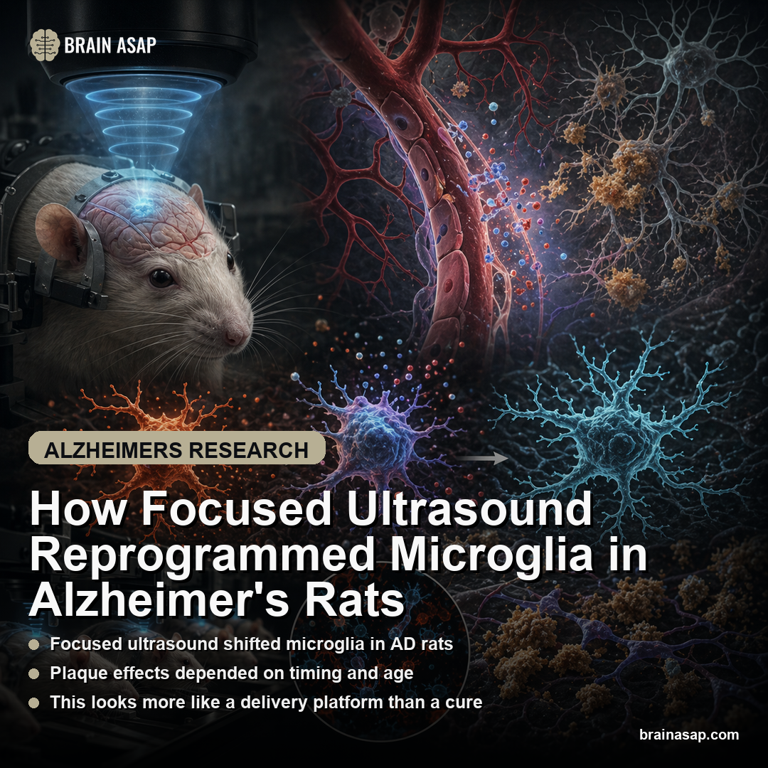 How Focused Ultrasound Reprogrammed Microglia in Alzheimer's Rats