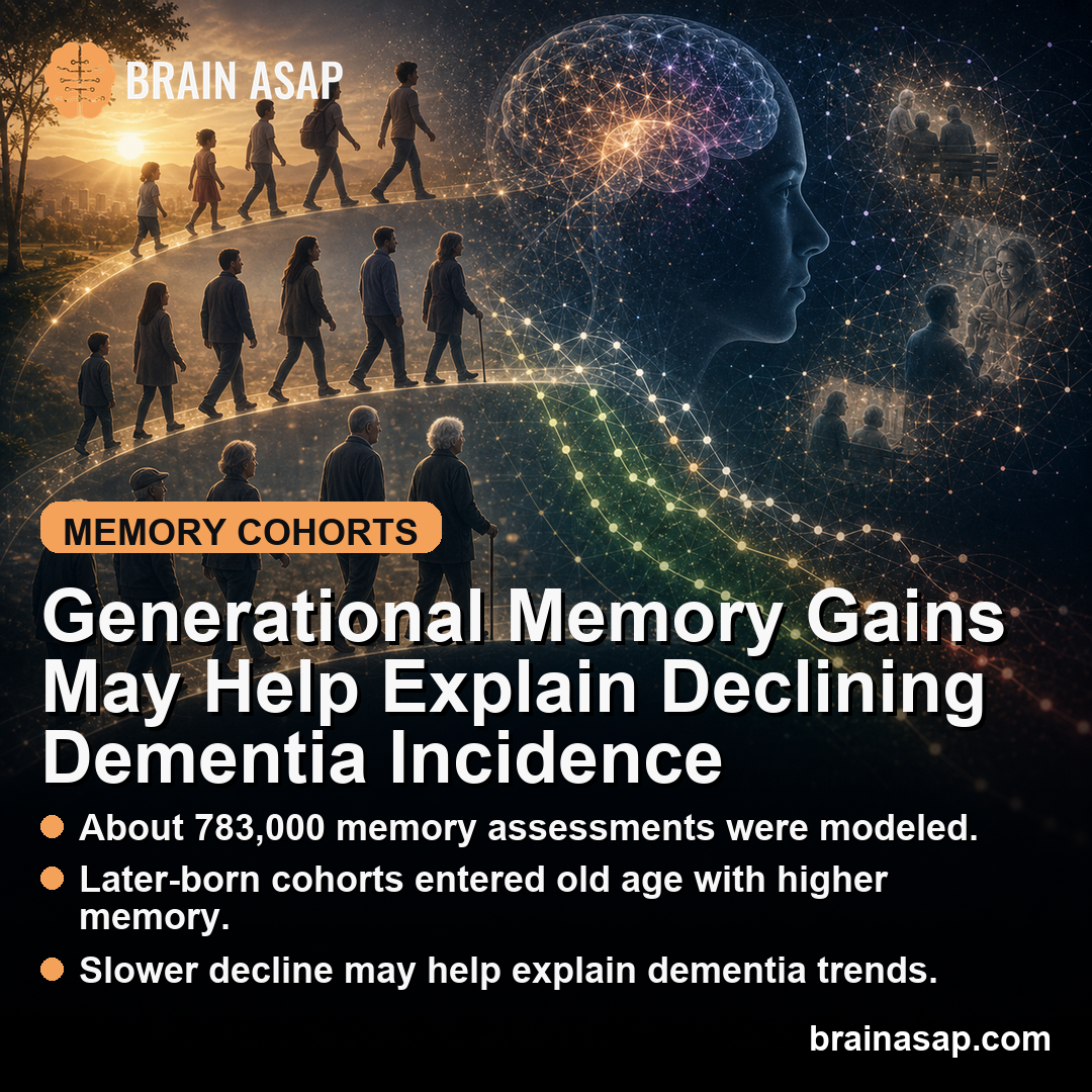 Generational Memory Gains May Help Explain Declining Dementia Incidence