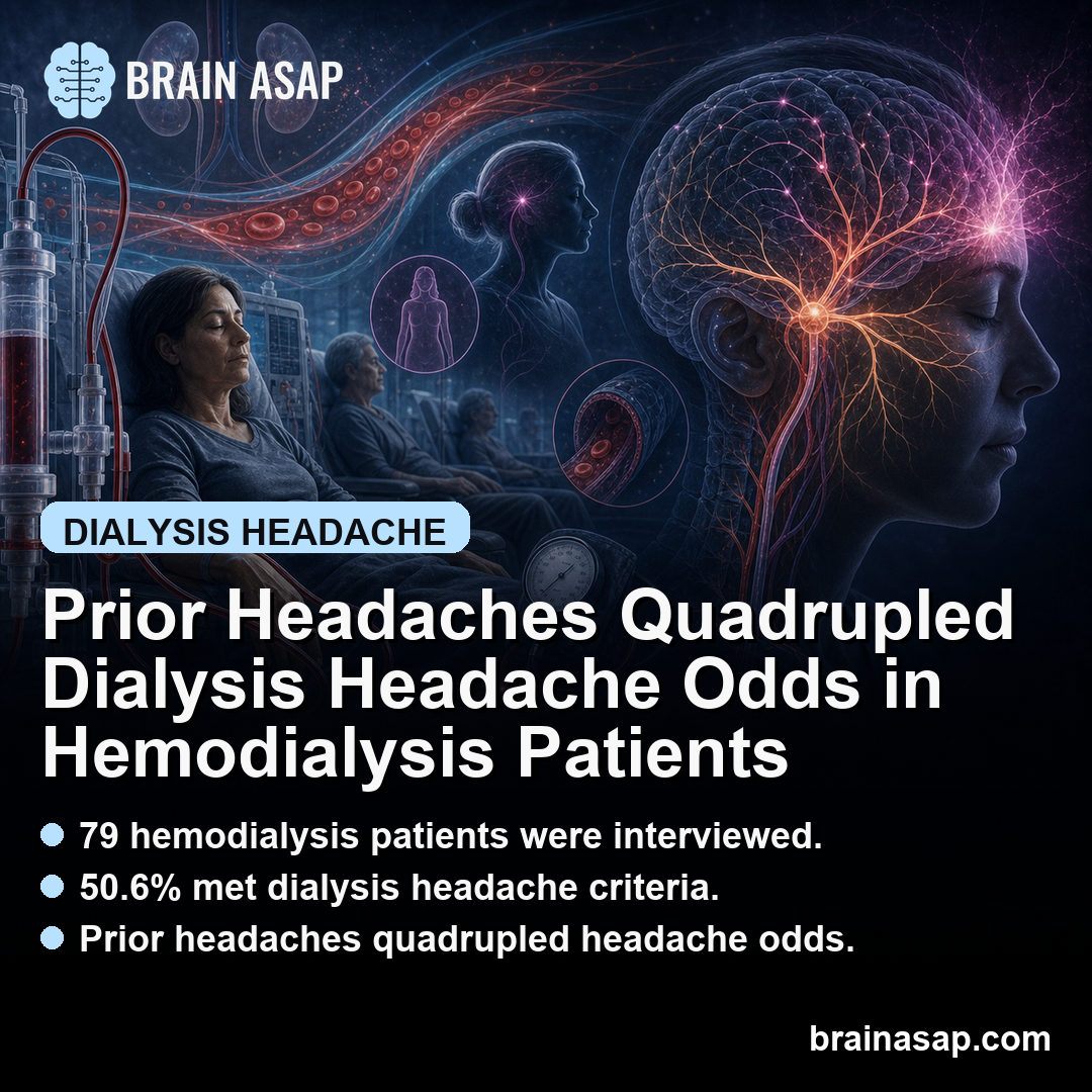 Prior Headaches Quadrupled Dialysis Headache Odds in Hemodialysis Patients
