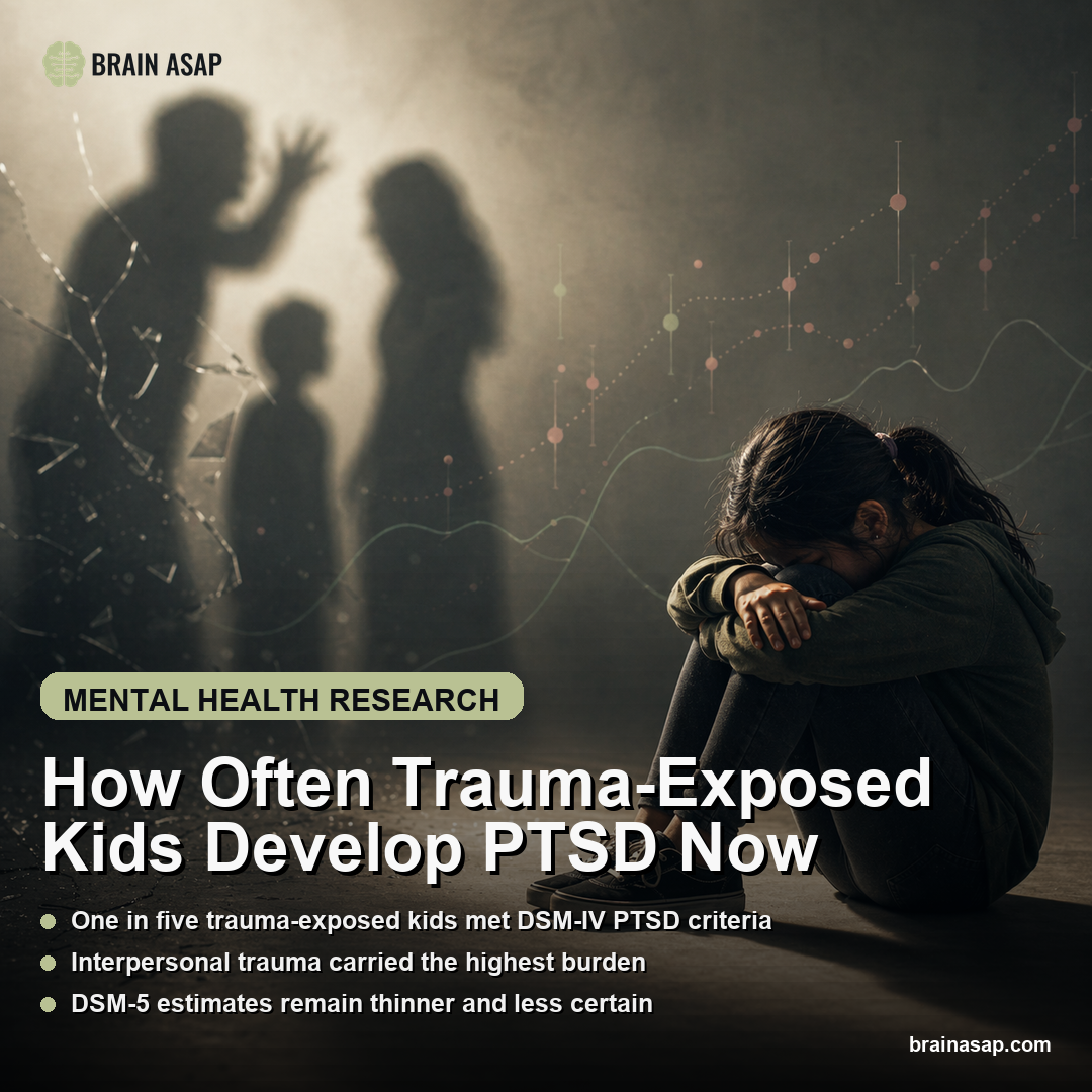 How Often Trauma-Exposed Kids Develop PTSD Now