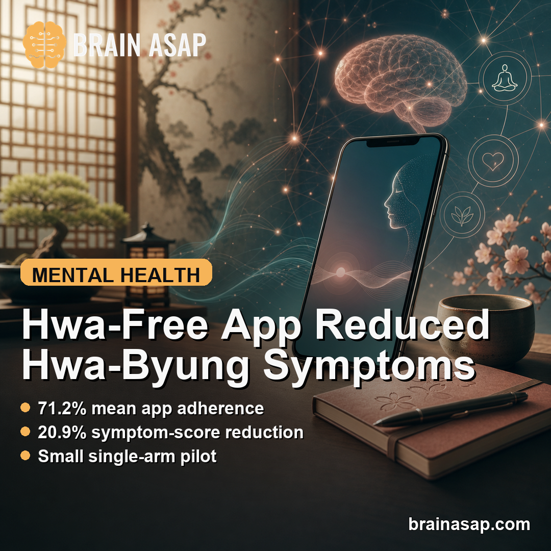 ACT-Based Hwa-Free App Reduced Hwa-Byung Symptoms in Pilot Trial