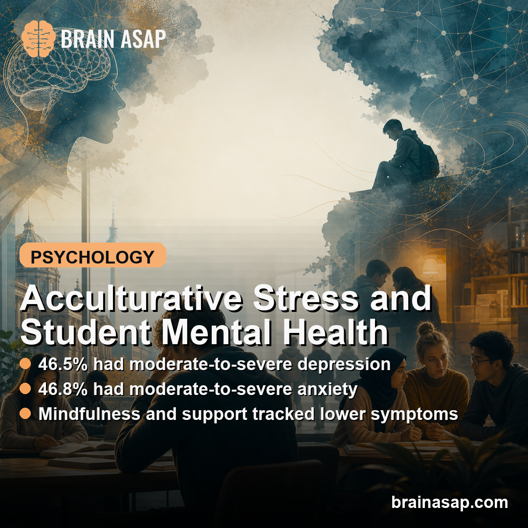 Acculturative Stress Predicted Depression and Anxiety in International Students