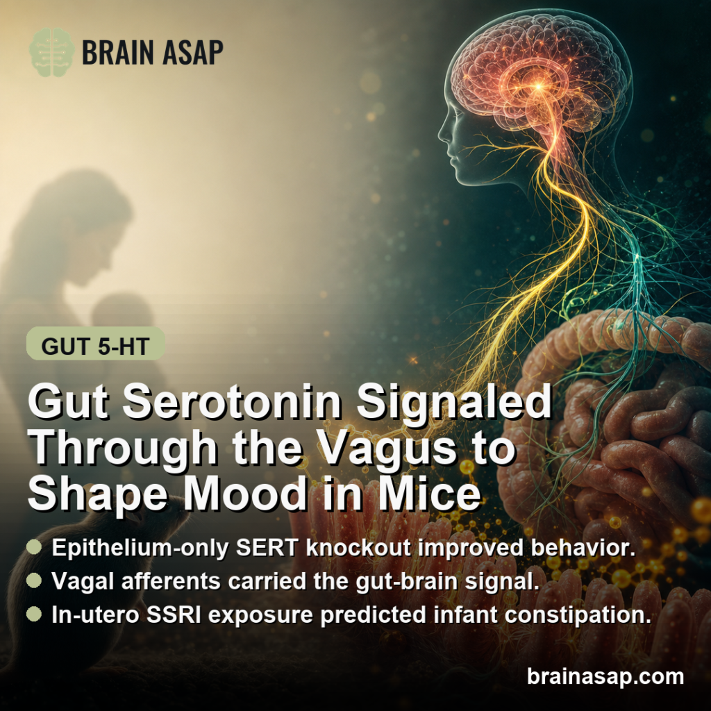 Intestinal Epithelial Serotonin Reduced Anxiety and Depression-Like ...