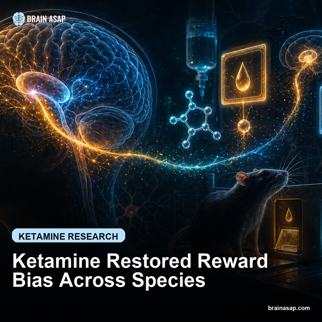Ketamine Restored Reward Bias Across Species