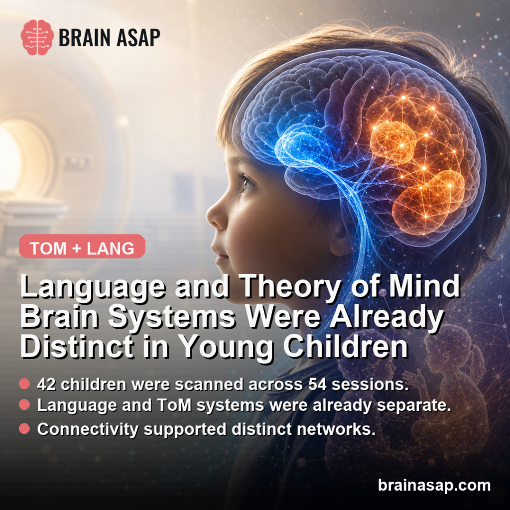 Language and Theory of Mind Brain Systems Were Already Distinct in 3 ...