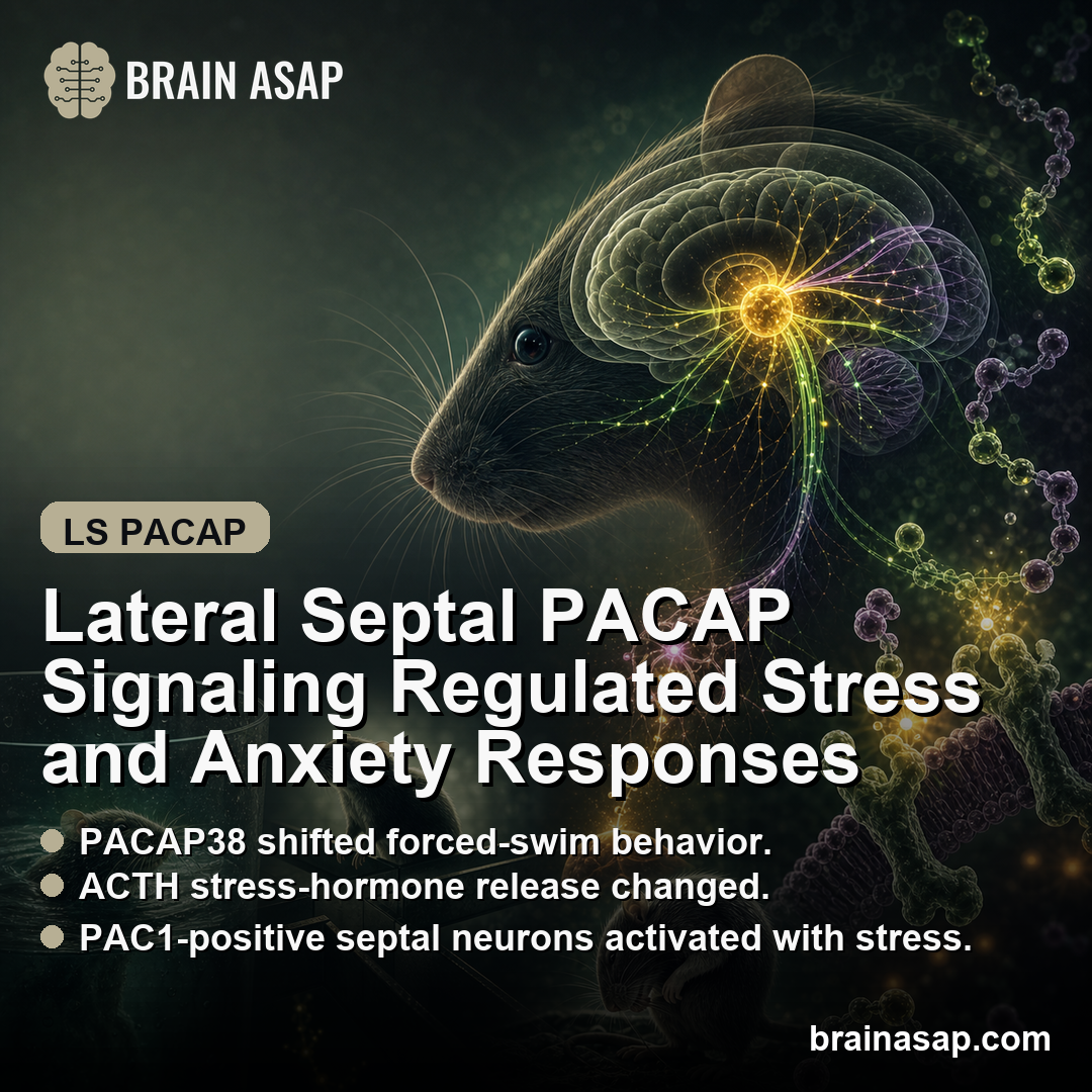 Lateral Septal PACAP Signaling Regulated Stress and Anxiety Responses