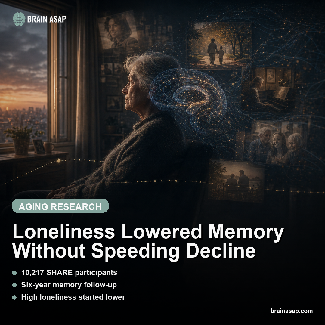 Loneliness Lowered Memory Without Speeding Decline