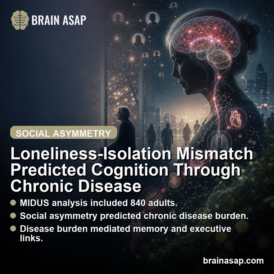 Loneliness-Isolation Mismatch Predicted Cognition Through Chronic Disease