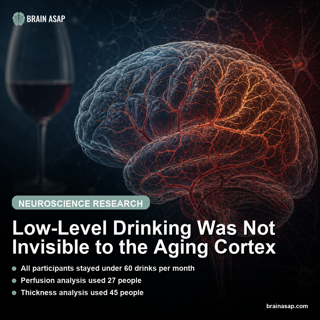 Low-Level Drinking Was Not Invisible to the Aging Cortex
