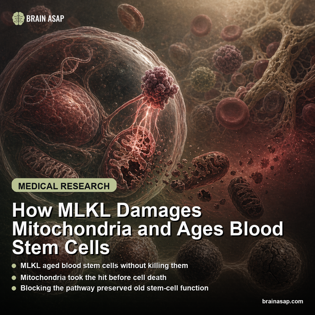 How MLKL Damages Mitochondria and Ages Blood Stem Cells