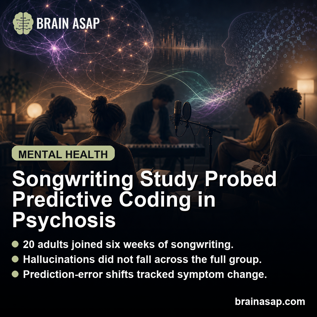 Six Weeks of Group Songwriting Reduced Paranoia and Shifted Pronoun Use in 20 Adults With Psychosis